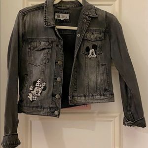 Black/grey denim jacket from GAP